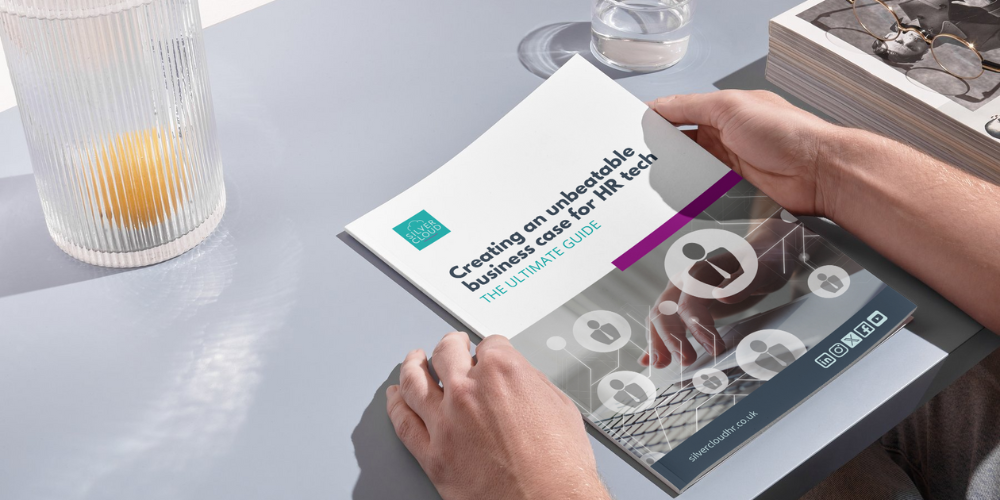 HR leader about to read the Business Case Whitepaper preparing HR tech business case
