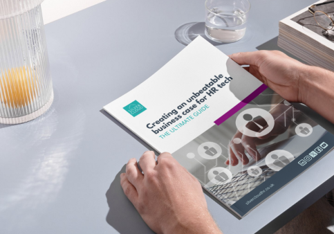 HR leader about to read the Business Case Whitepaper preparing HR tech business case