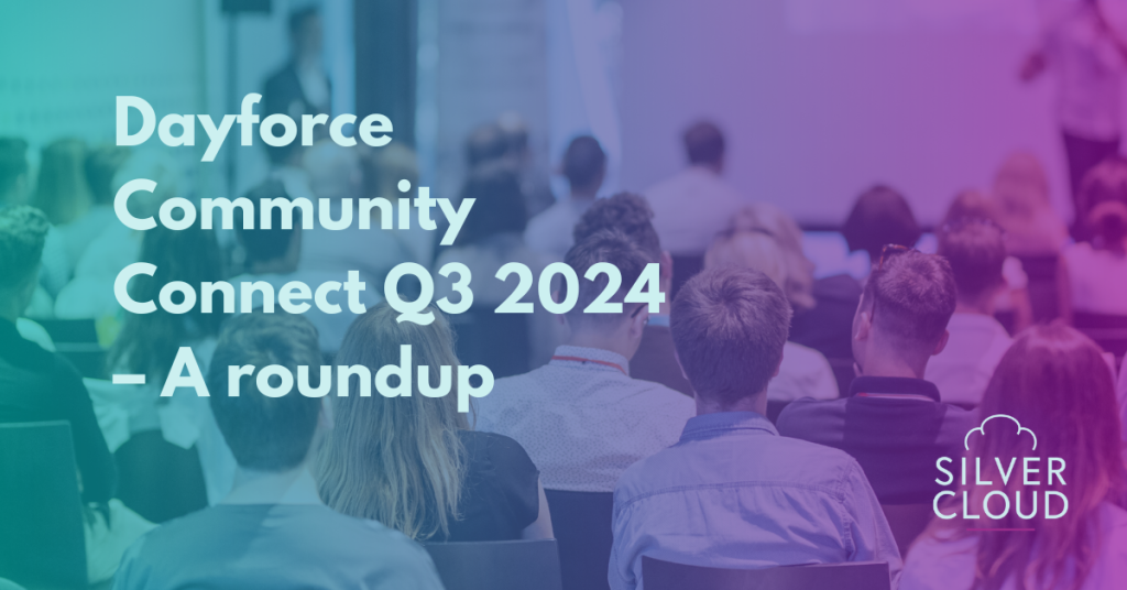 A group of people at a conference like Dayforce Community Connect