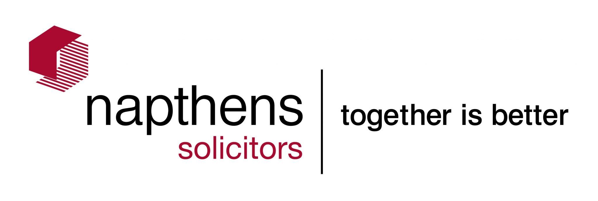 NAPTHENS MASTER LOGO WITH STRAPLINE