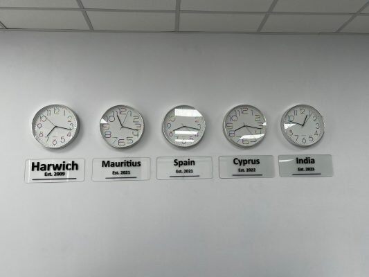 Silver Cloud Office Mauritius - Time Zones
